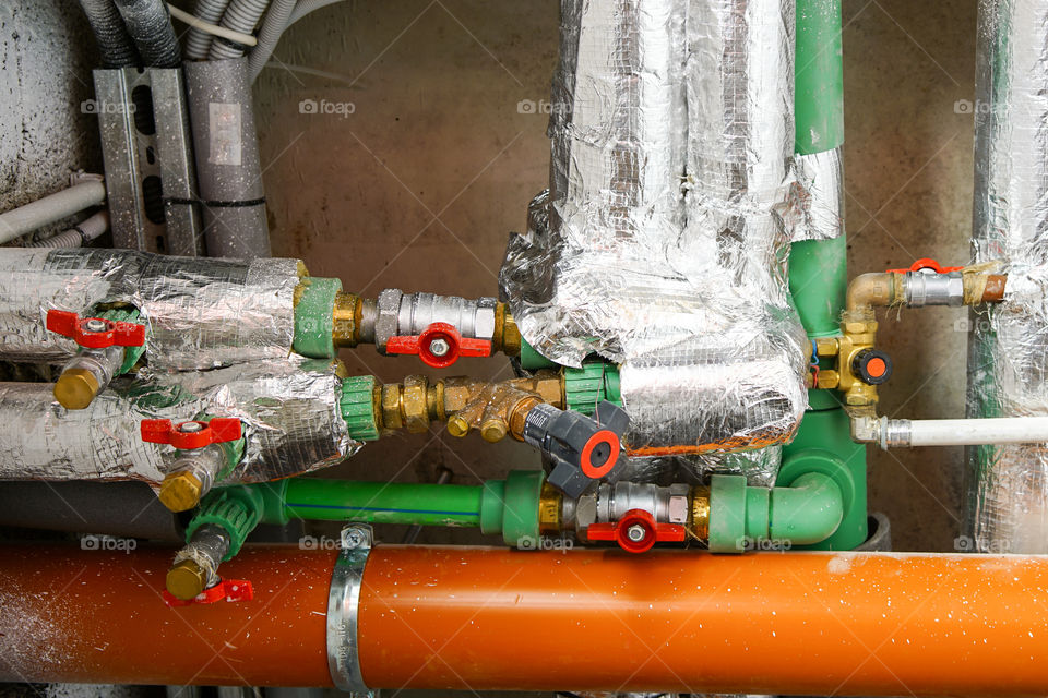 water and heating supply system of the house