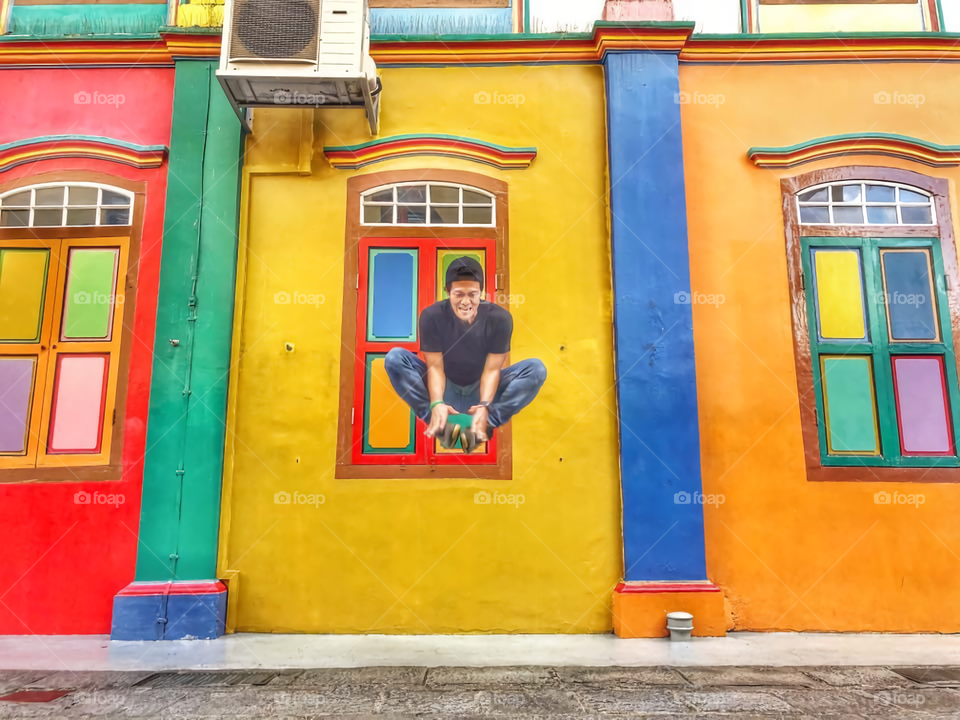 Levitation on Little India, Singapore