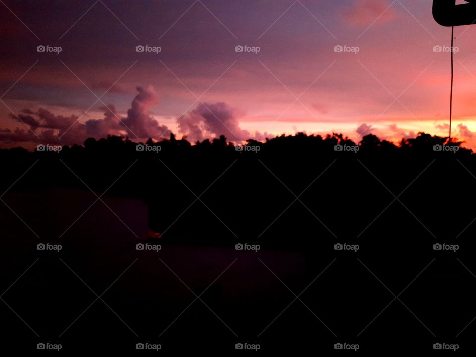 sunset with beautiful colours