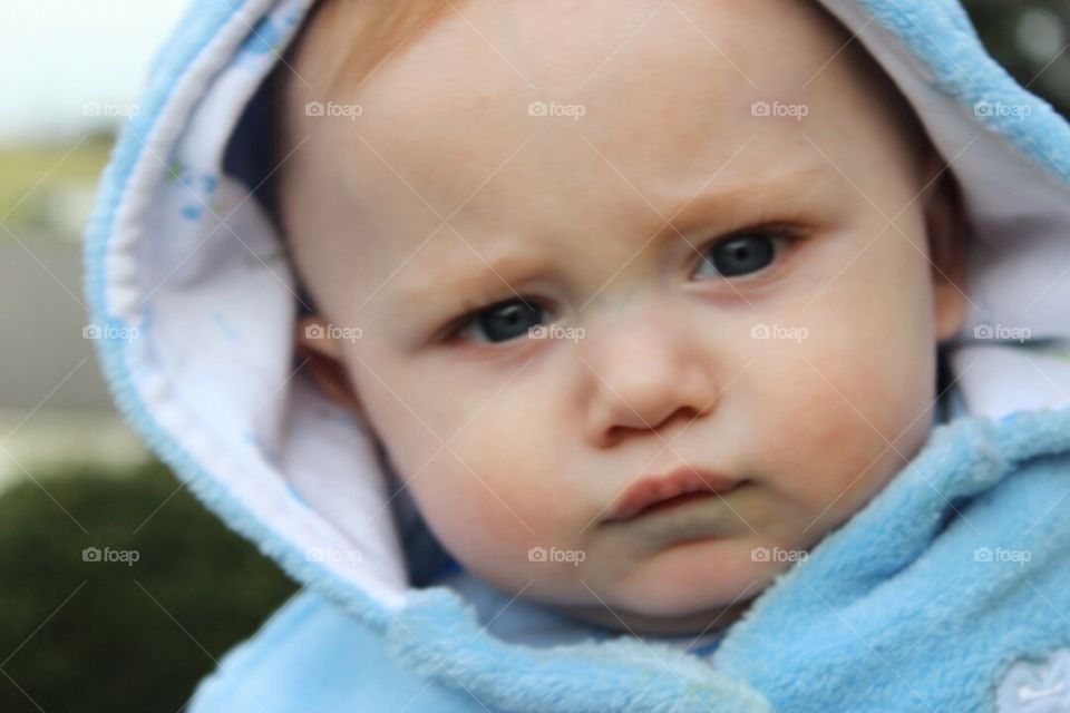 Close-up of a cute boy