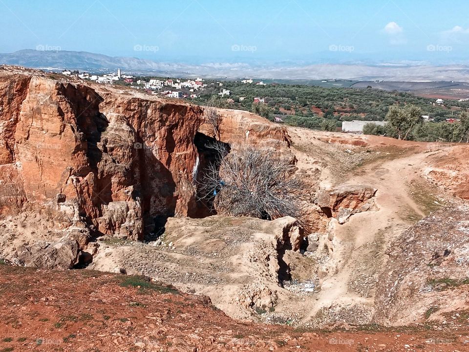 Ancien mountain caves