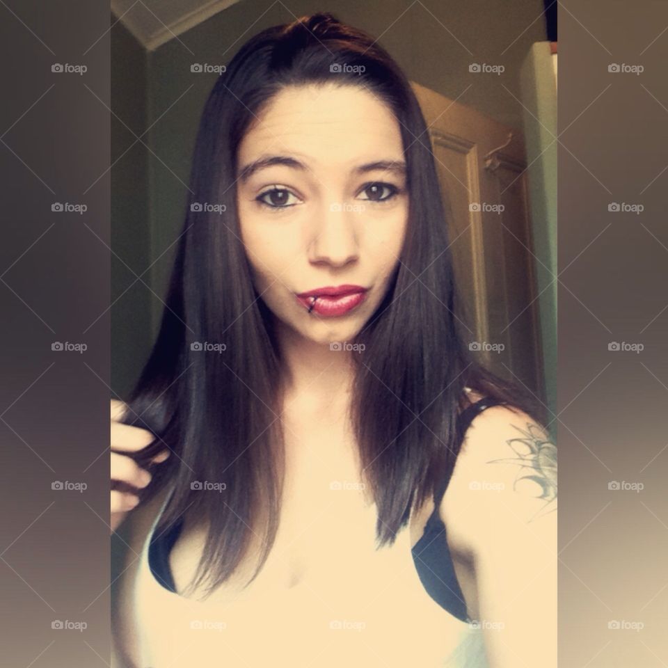 Just myself, some basic makeup and an iPhone.. 