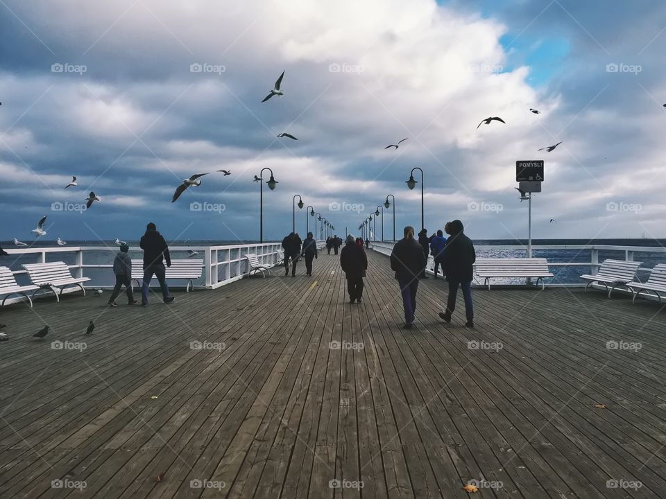 Walk on the pier