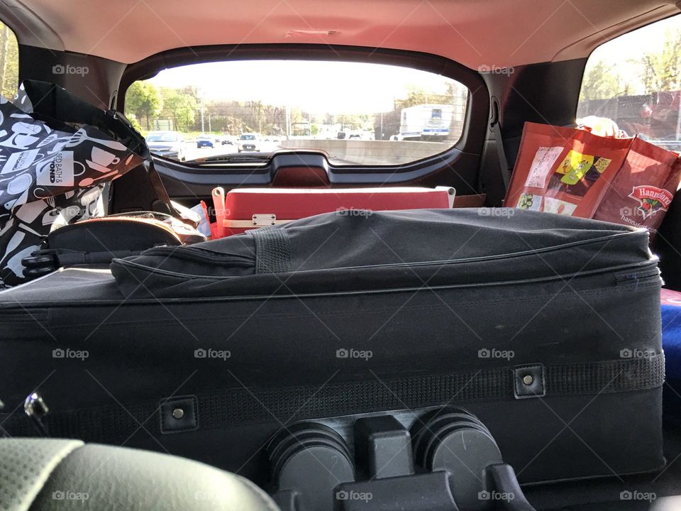 Packed SUV for Roadtrip