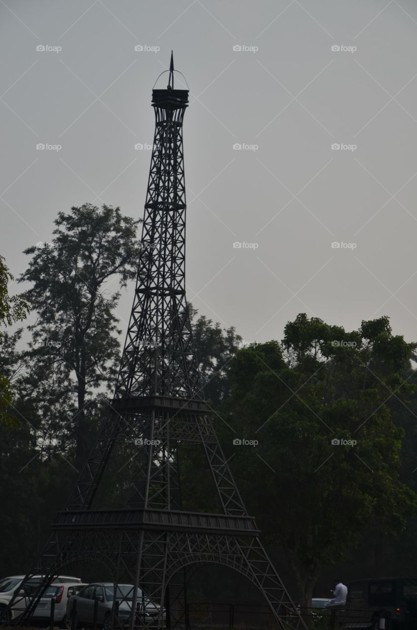 a sky and tower