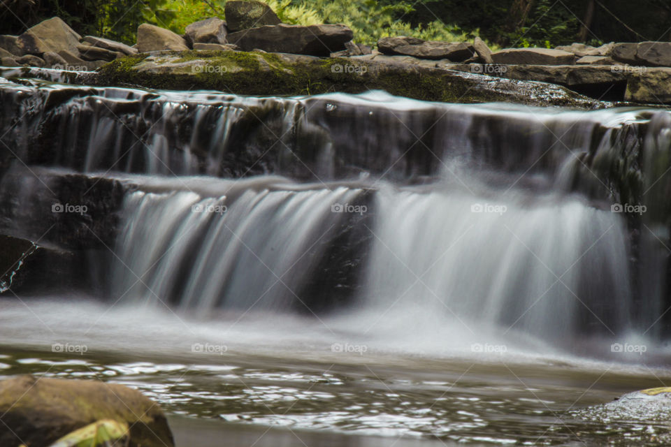 long shutter speed waterfall