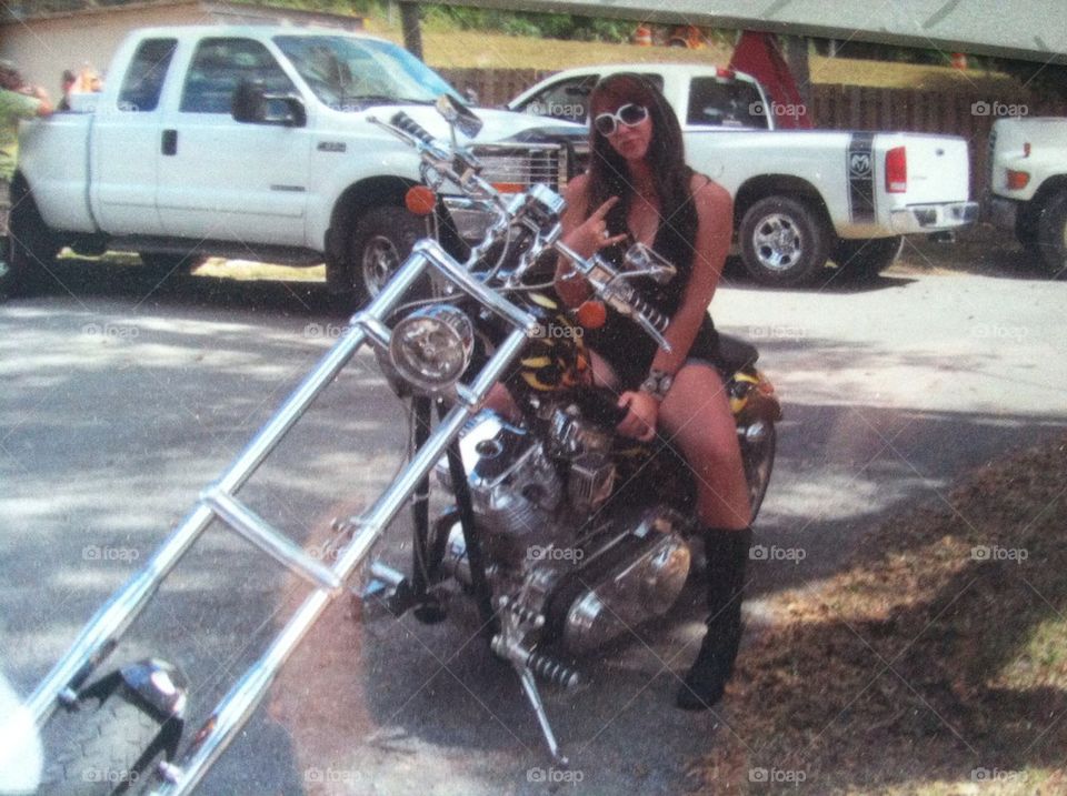 Hot chick, hot bike