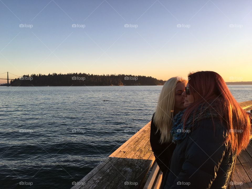 Kiss with a cold nose