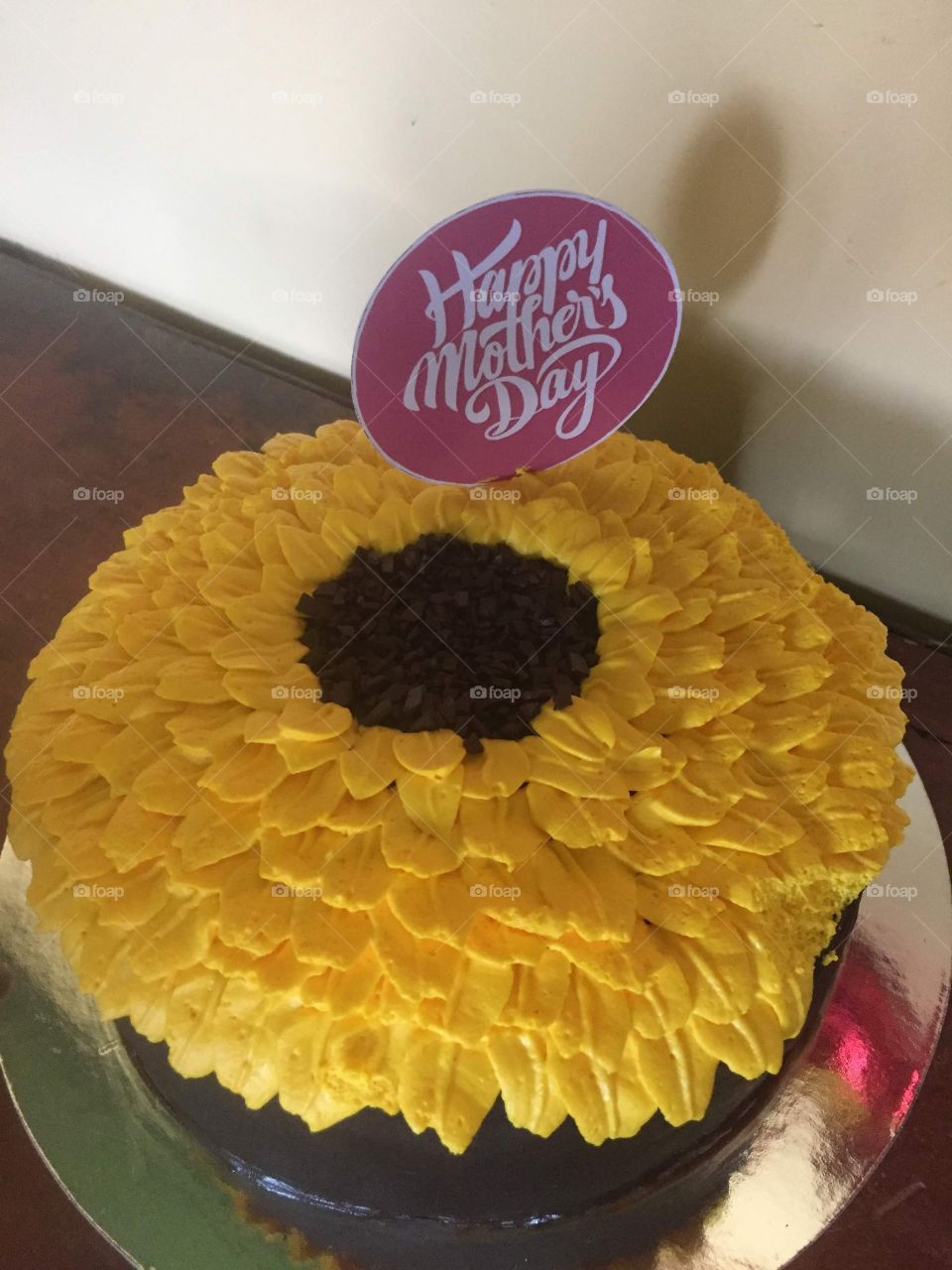 Sunflower cake for mom
