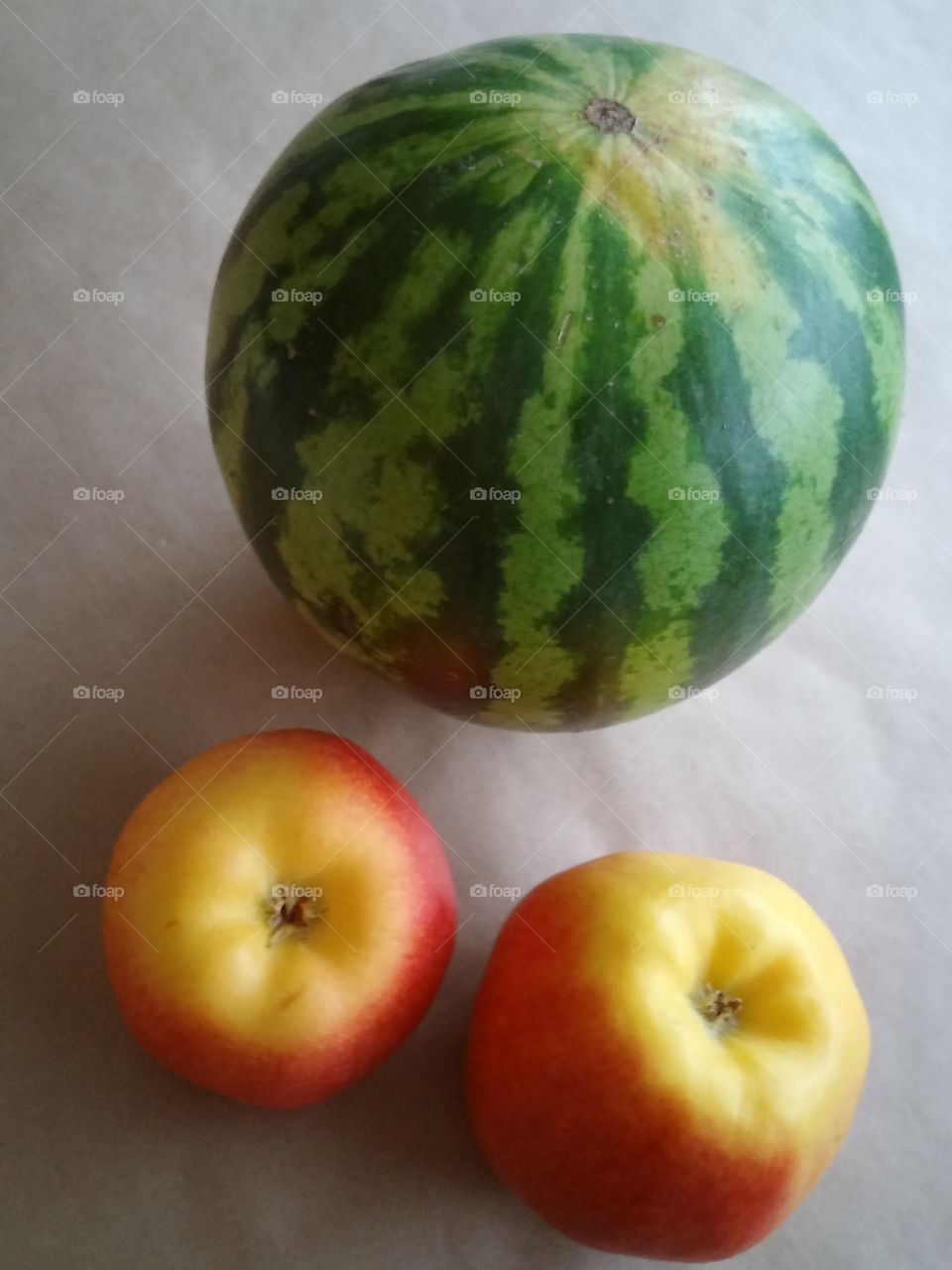 fruits watermelon apple