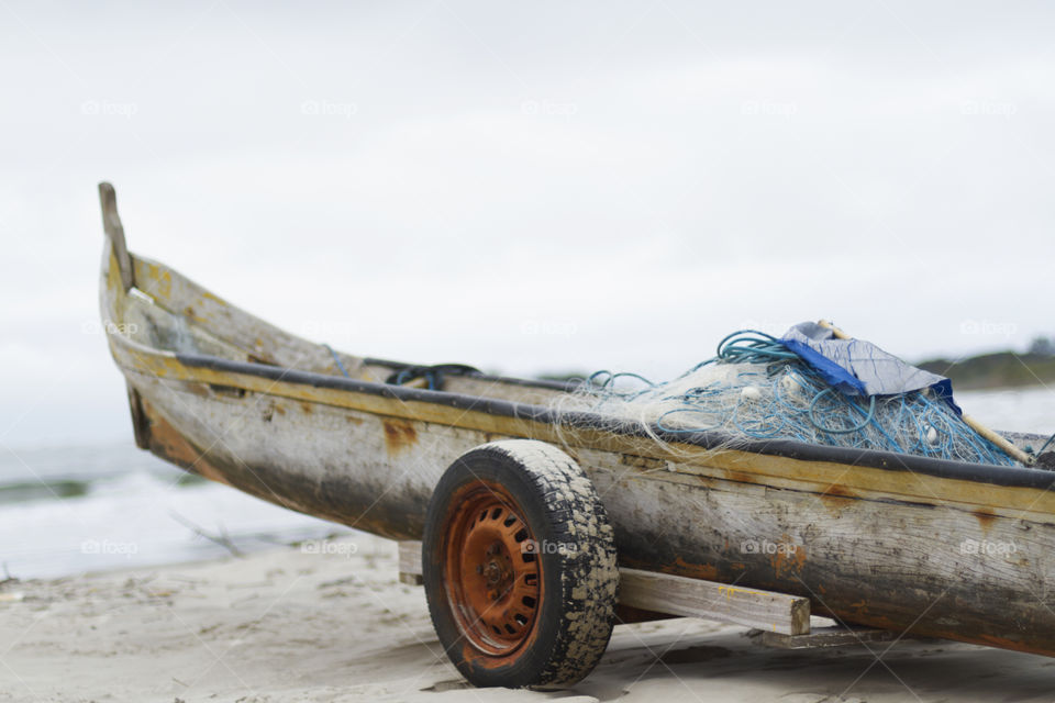 Boat on the beach.