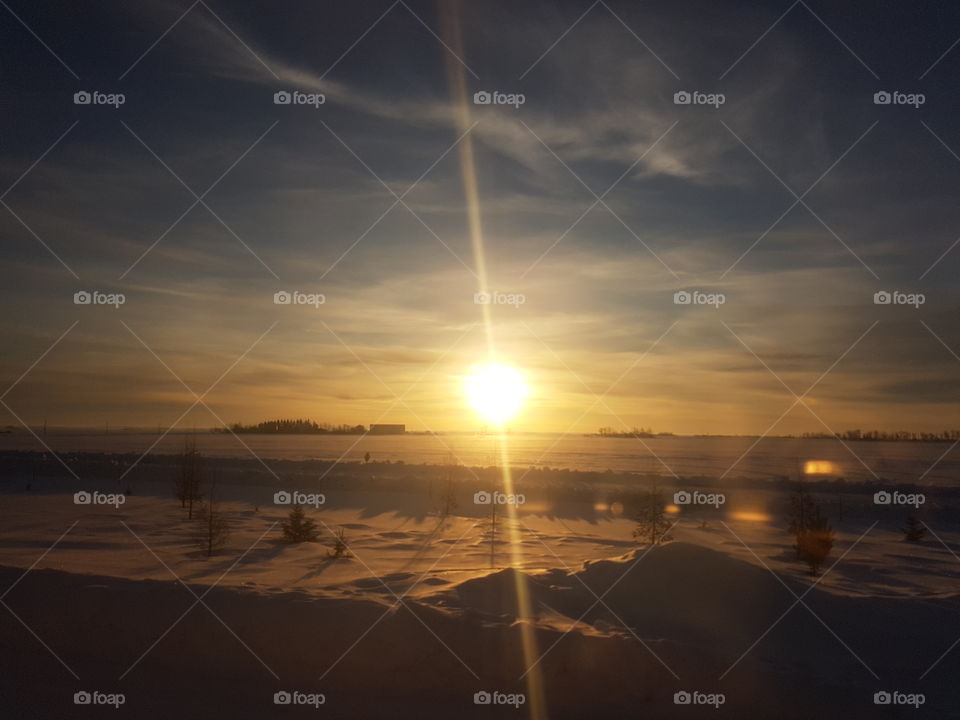 Alberta Winter sunrise