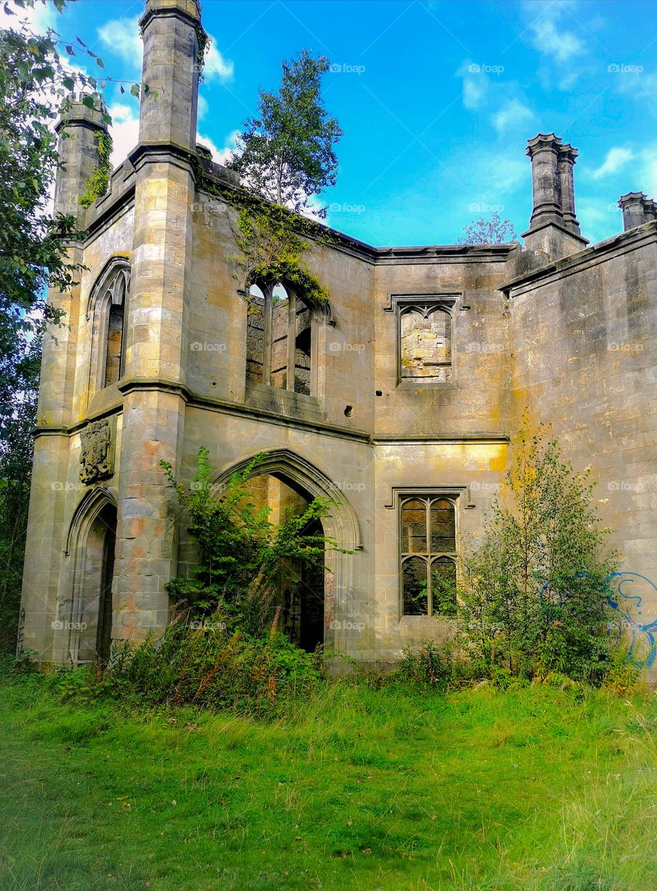 Ruins of a grand house