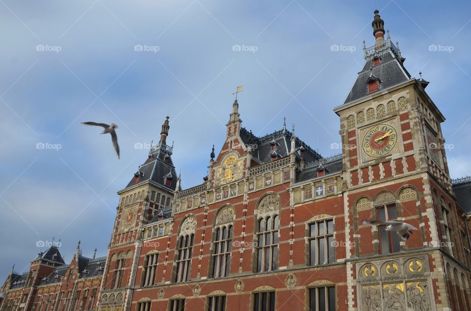 Amsterdam central railway station