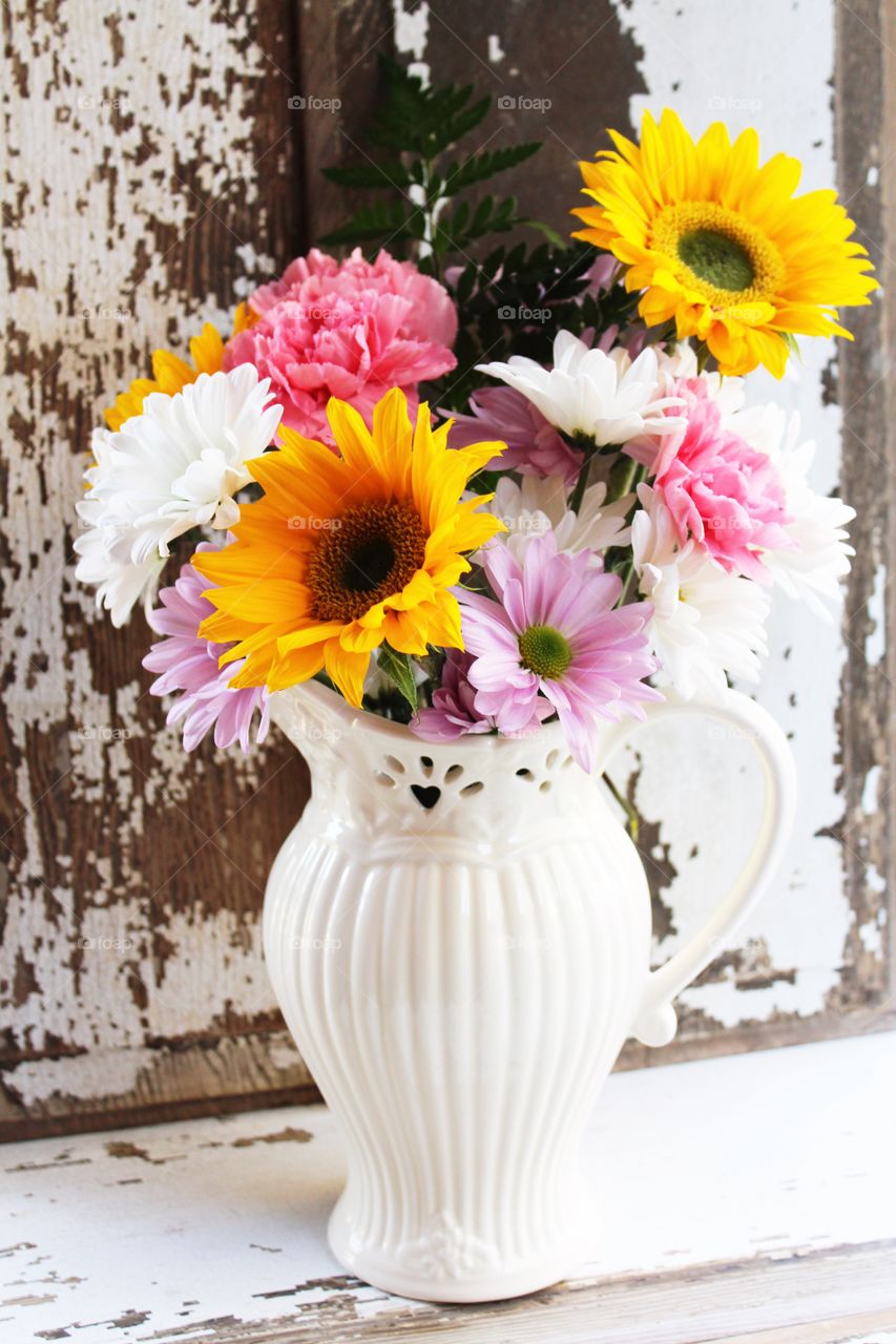 Bouquet with sunflowers 