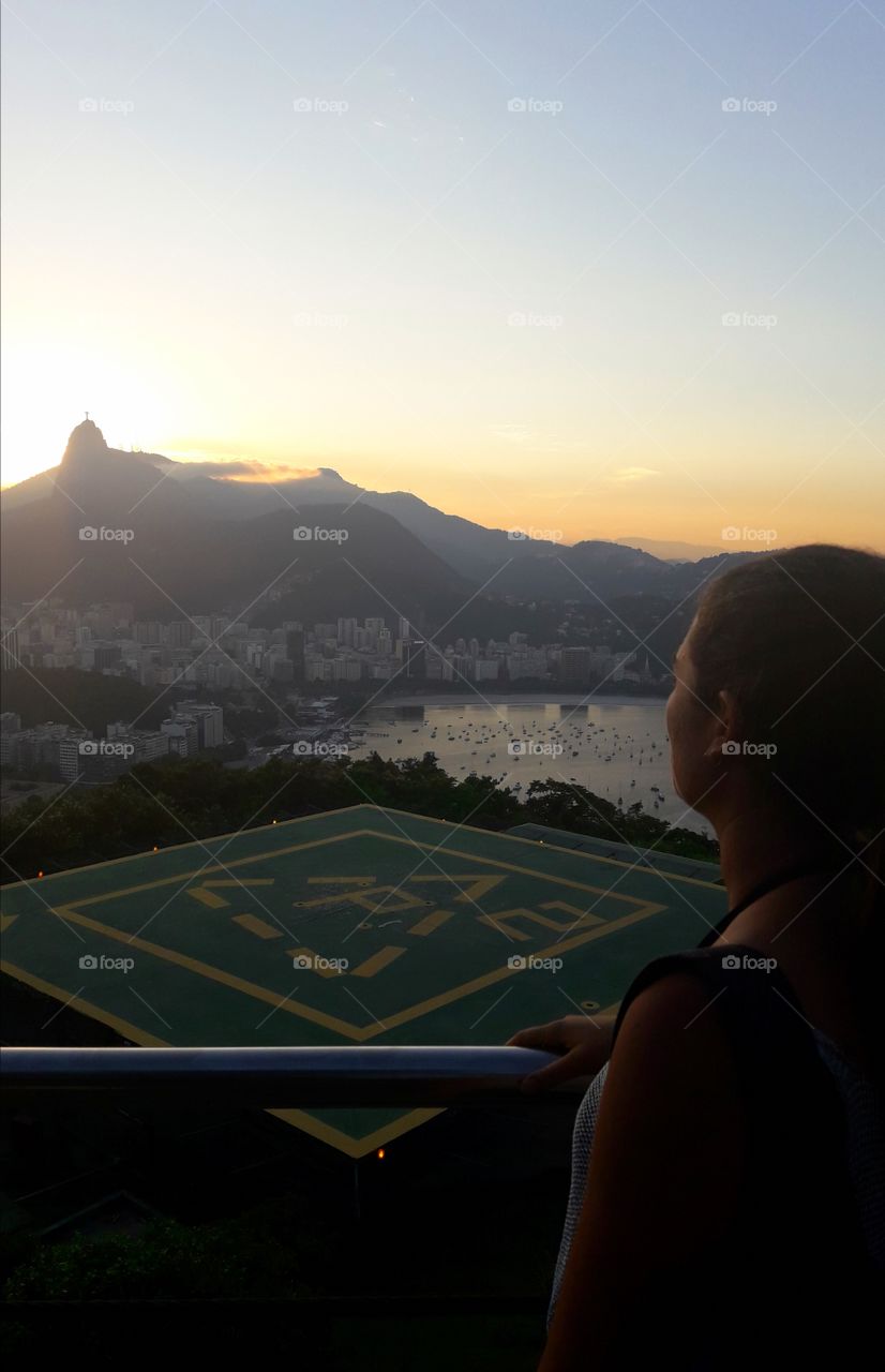 looking the Sunset in Rio de Janeiro