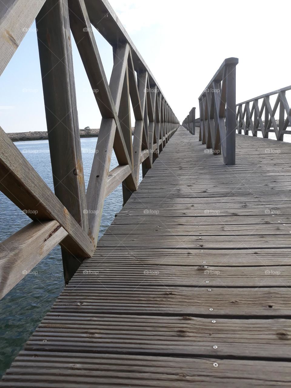 Looking up to the bridge