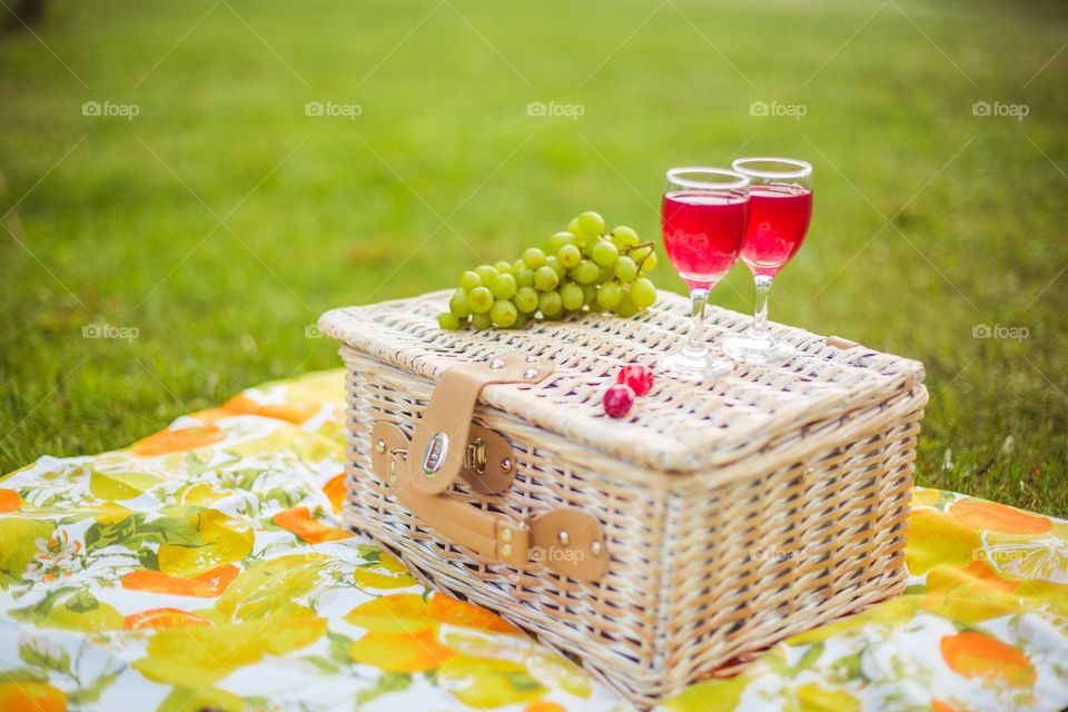 Basket, Food, No Person, Nature, Summer