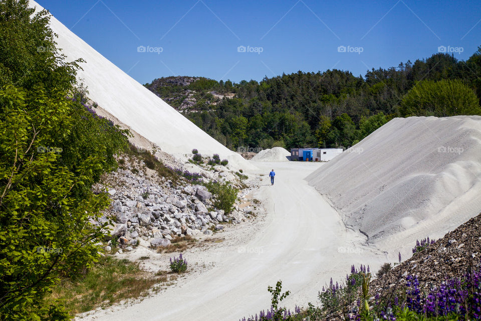 White quarry. 