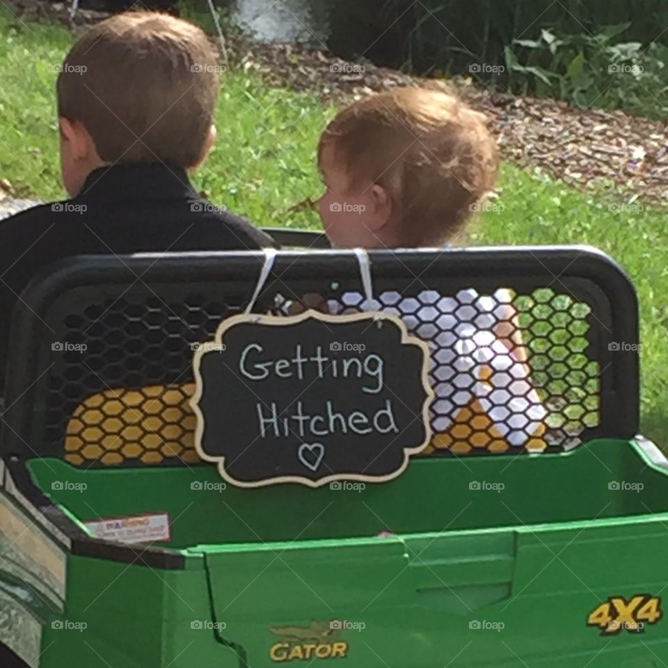 On Their Way To The Wedding!