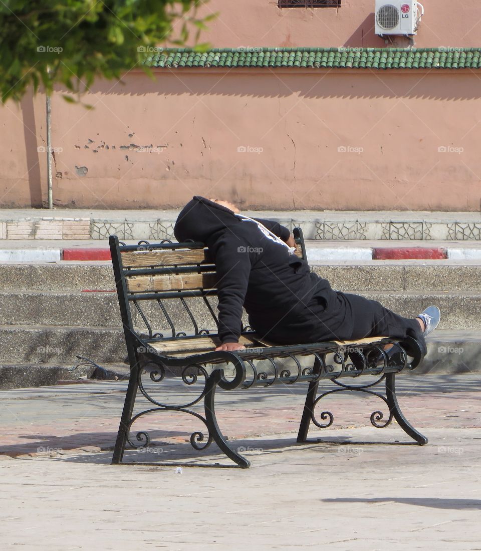 Relaxing on the park