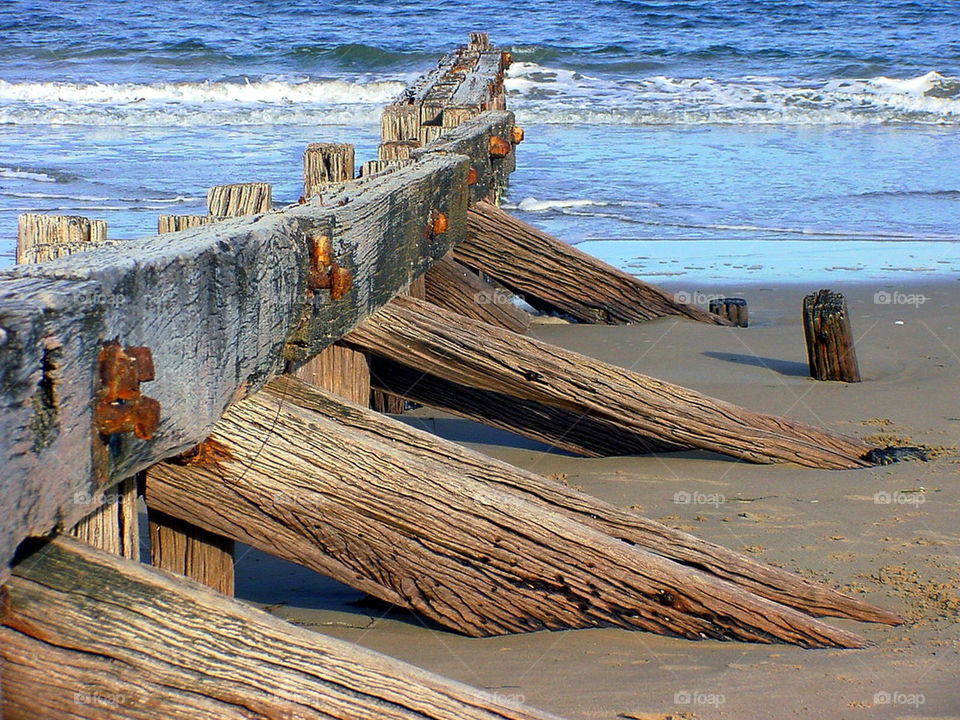 beach wood water timber by kshapley