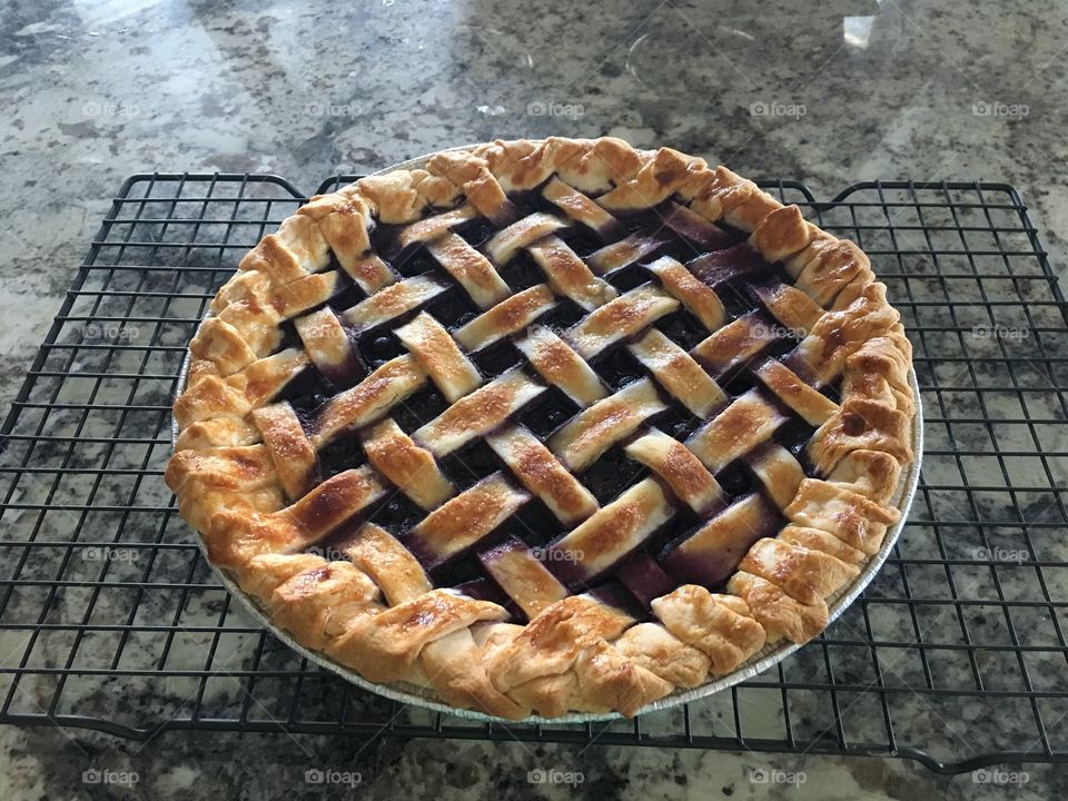 Blueberry pie
