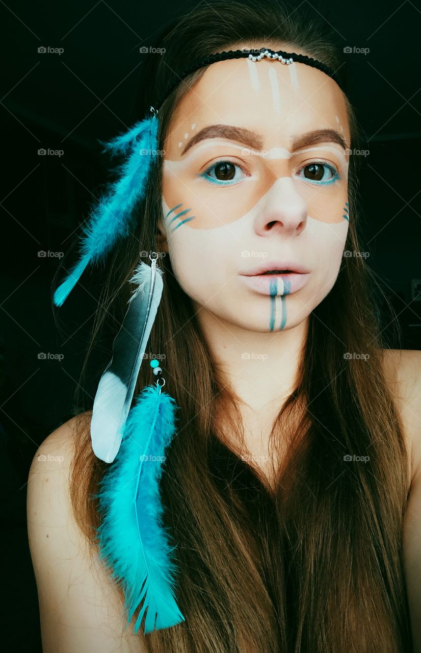 Self-portrait / indian woman