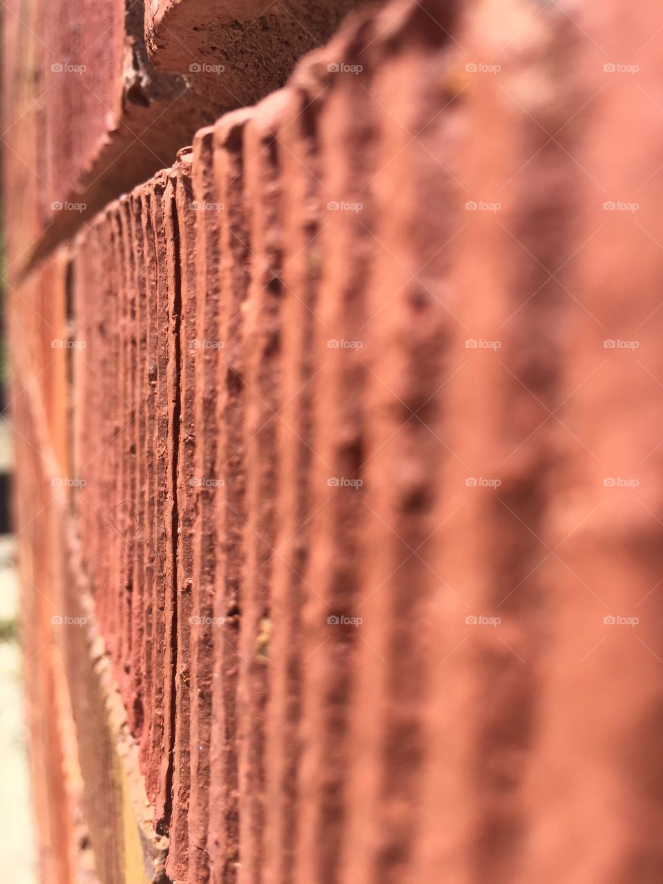 A brick wall with a cool pattern 