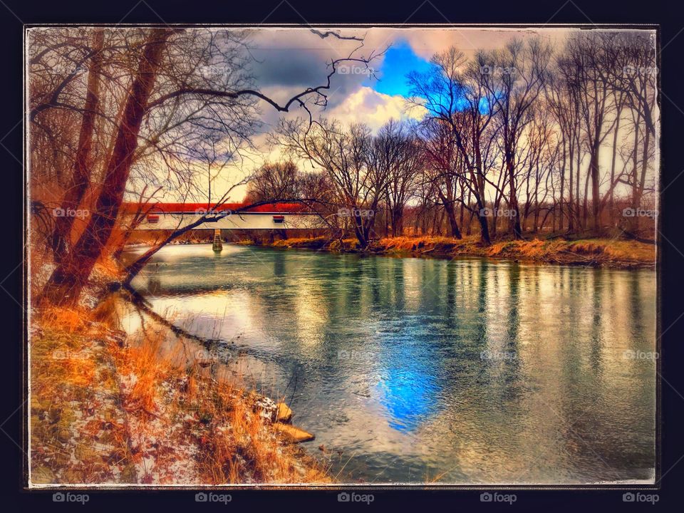 Beautiful covered bridge views 