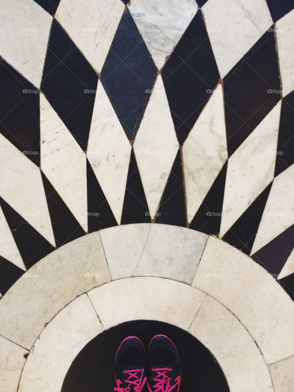 This photo was taken in London , in Queens House. Beautiful floor tiles inspired me to take this capture.