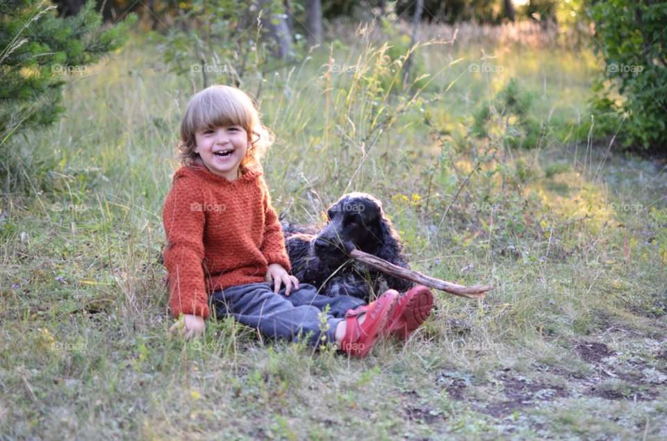 girl happy smile dog by rauknrolla