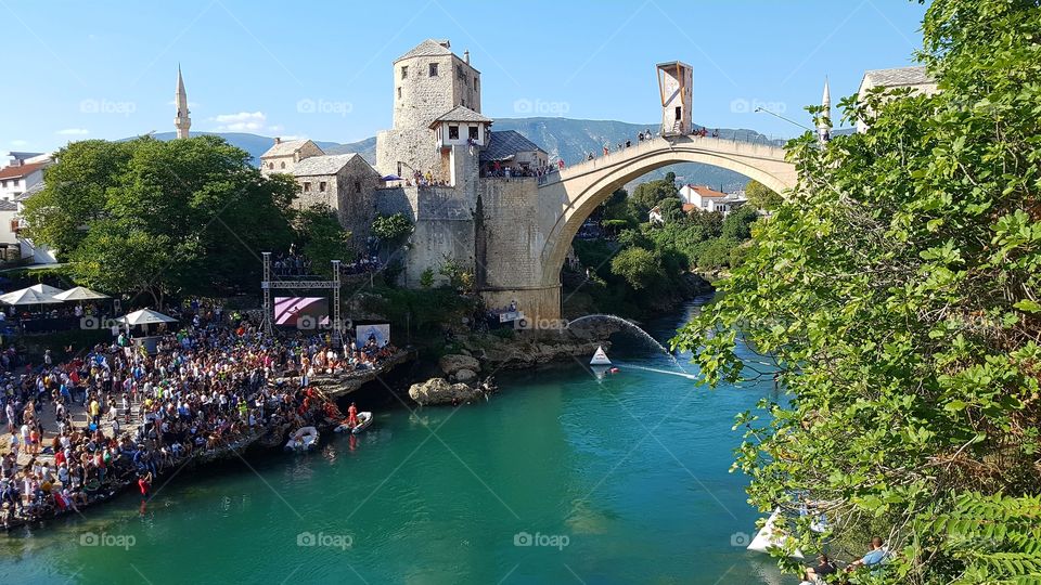 Red Bull Cliff diving Mostar
