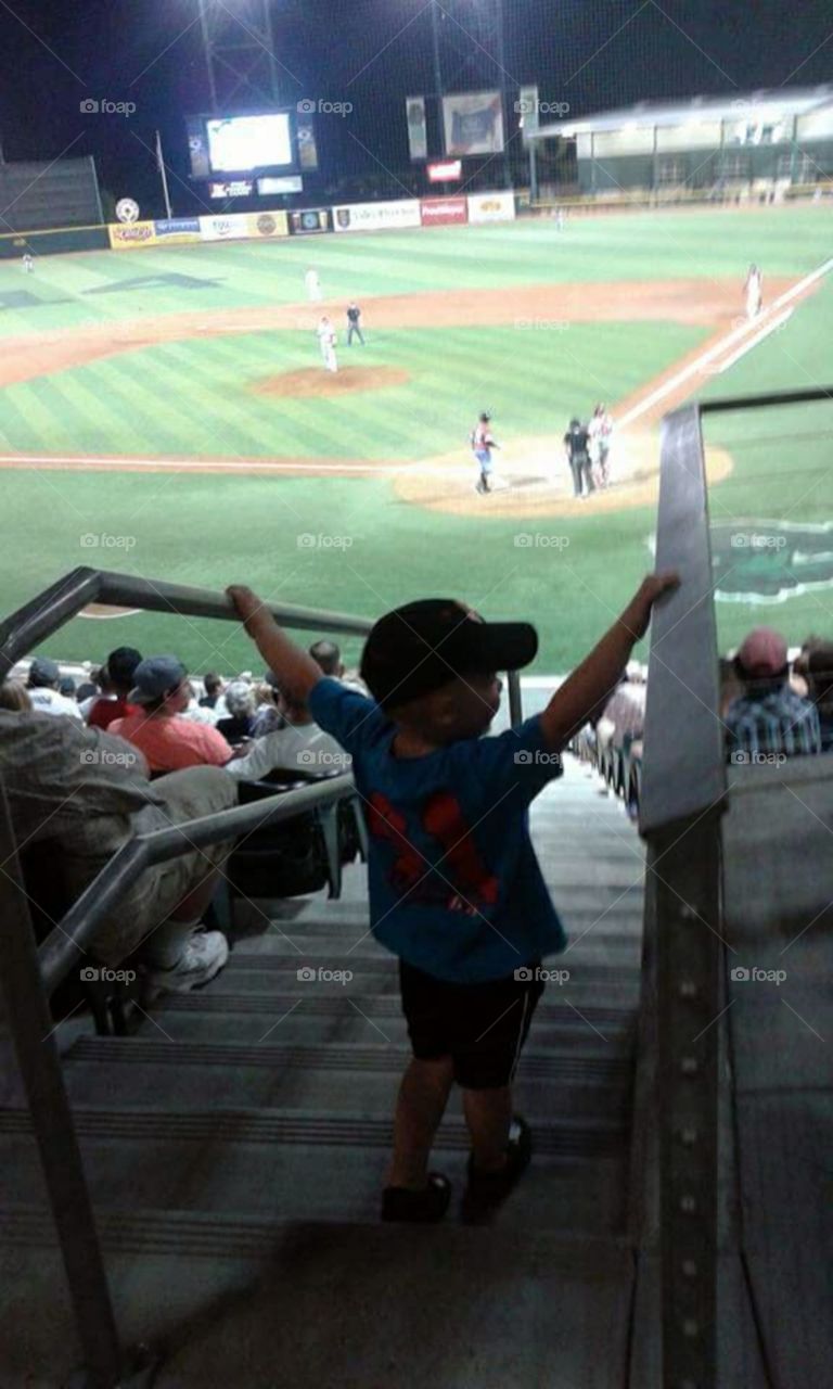 Boy at the ball game