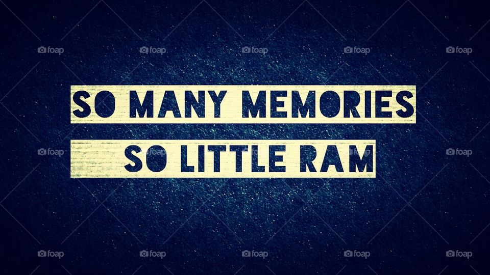 So Many Memories_So Little Ram