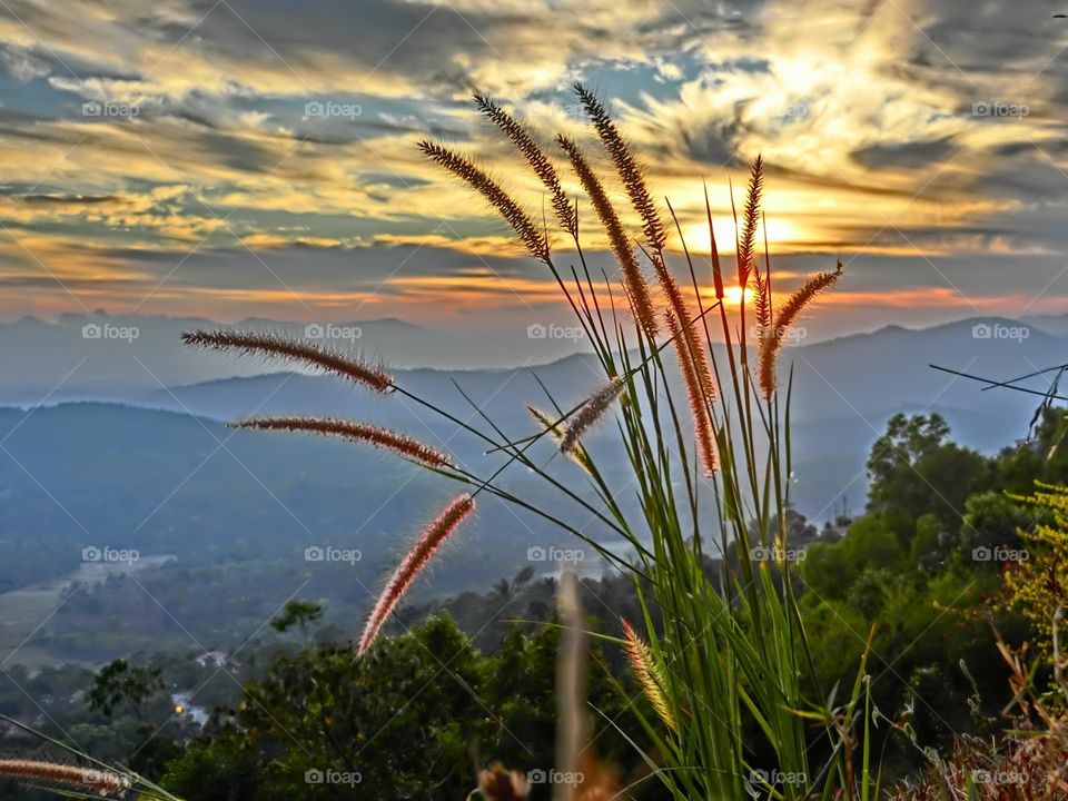 really awesome the sunset while captured