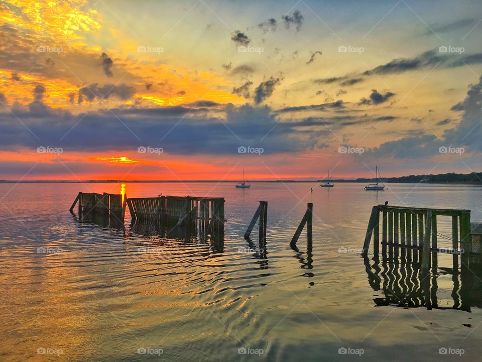 Sunset, Water, Dawn, Beach, Sun