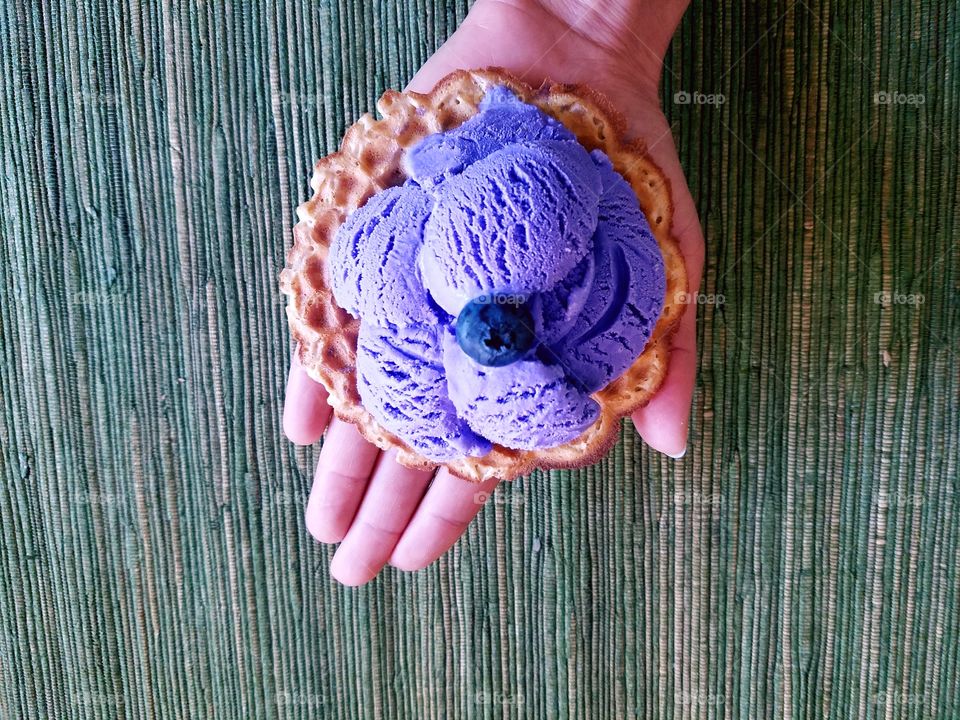 Purple yam ice cream