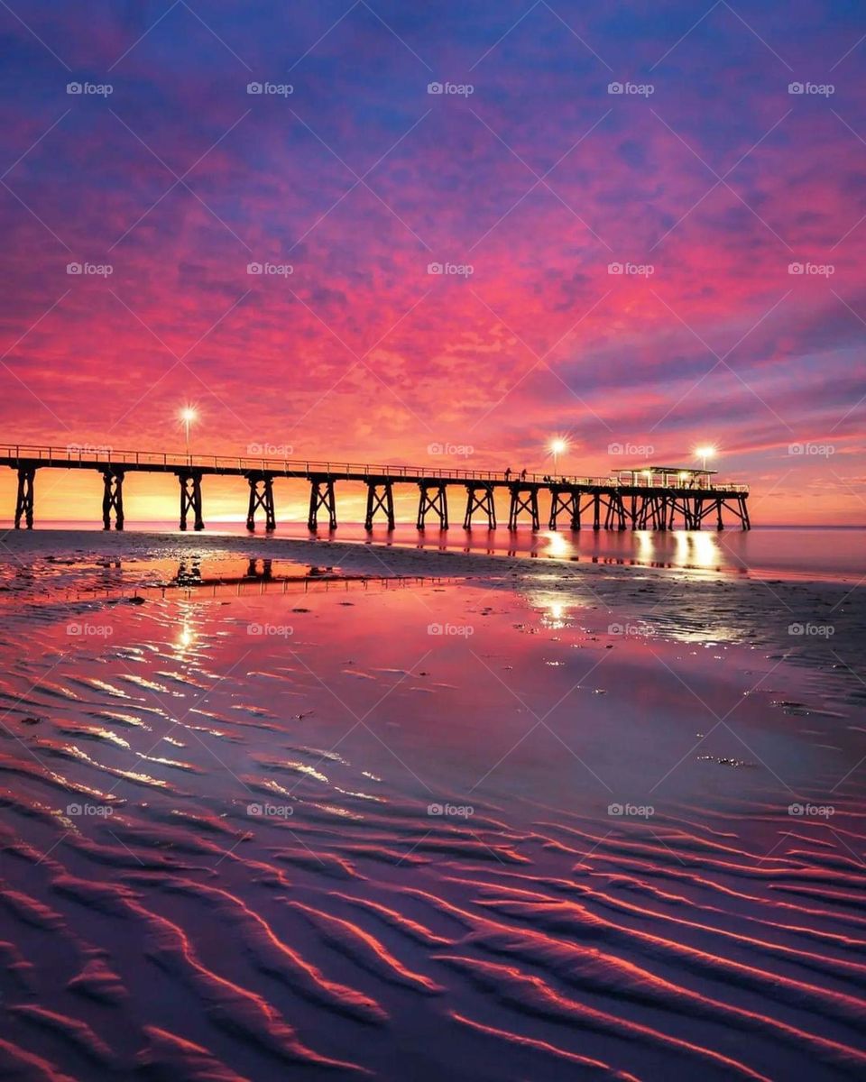 Beautiful Sunset, Henley Beach, Adelaide 