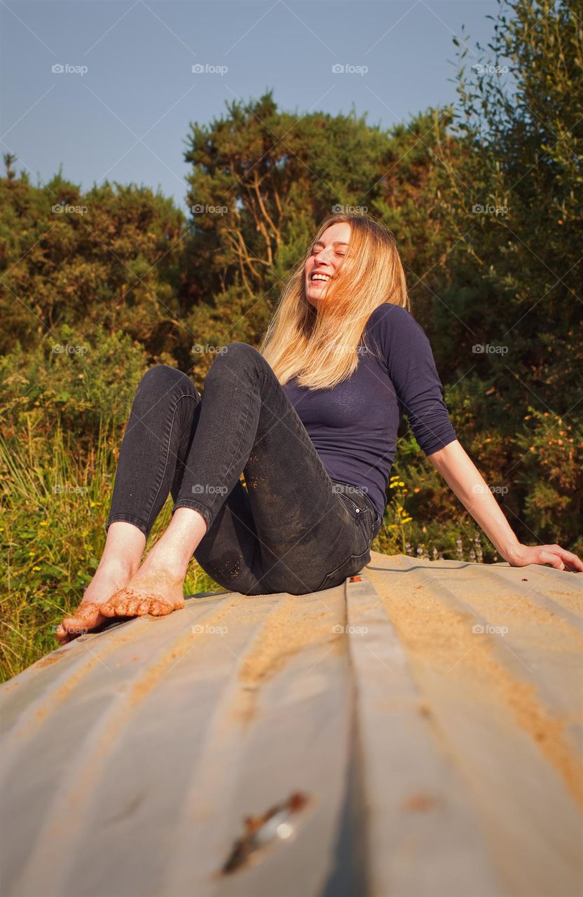 Portrait shot of happy girl