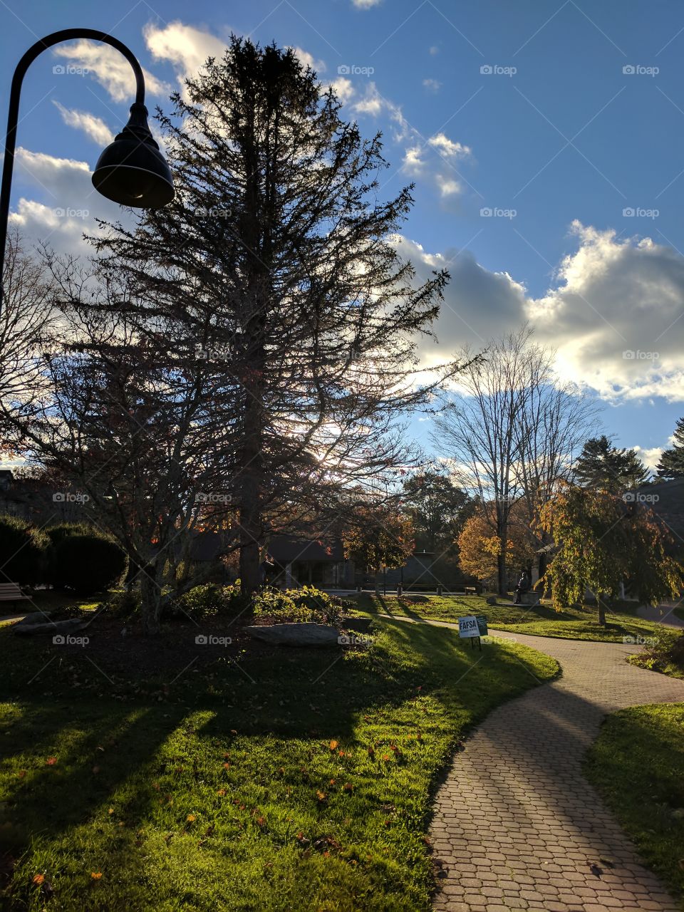 Fall Evening on Lees-McRae College Campus in Banner Elk, North Carolina, USA