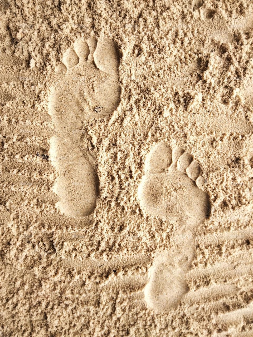 Feet in the sand