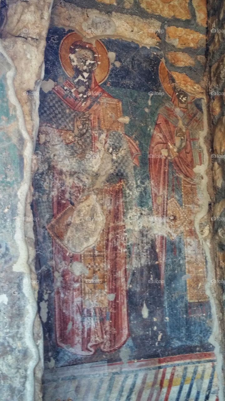 Painting on Castle Wall