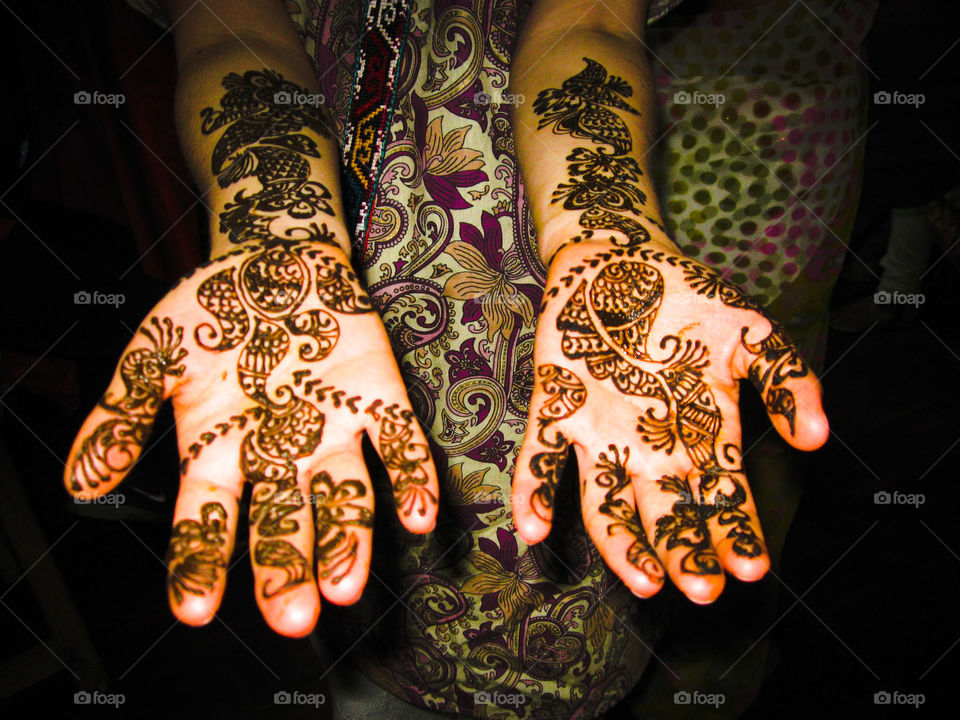 Indian traditionnel henna
