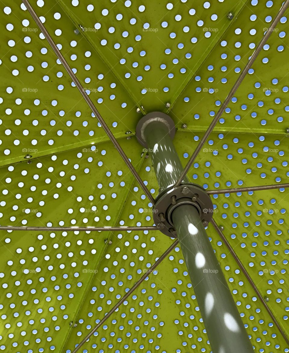 Metal Umbrella with Holes