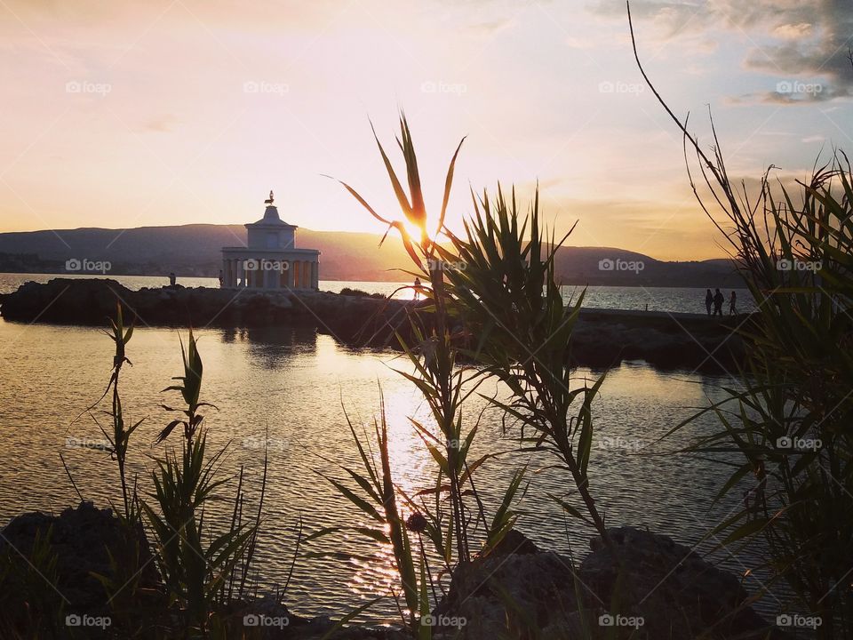 Sunset above the lighthouse !