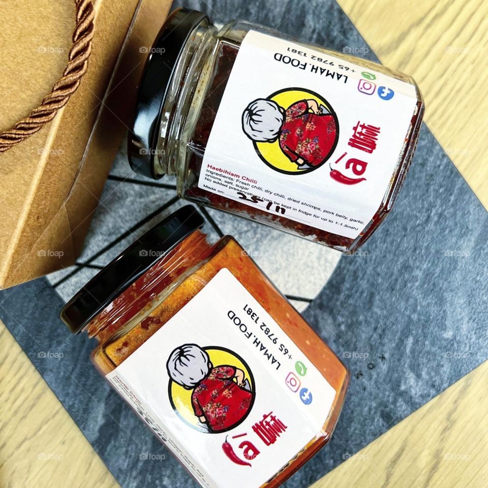 Homemade garlic Chilli and hae bi hiam yummy 