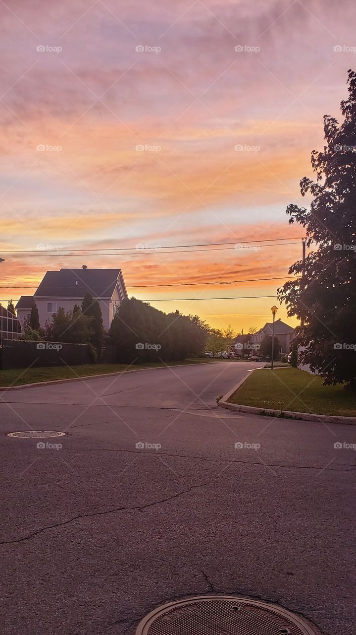 orange beautiful sky