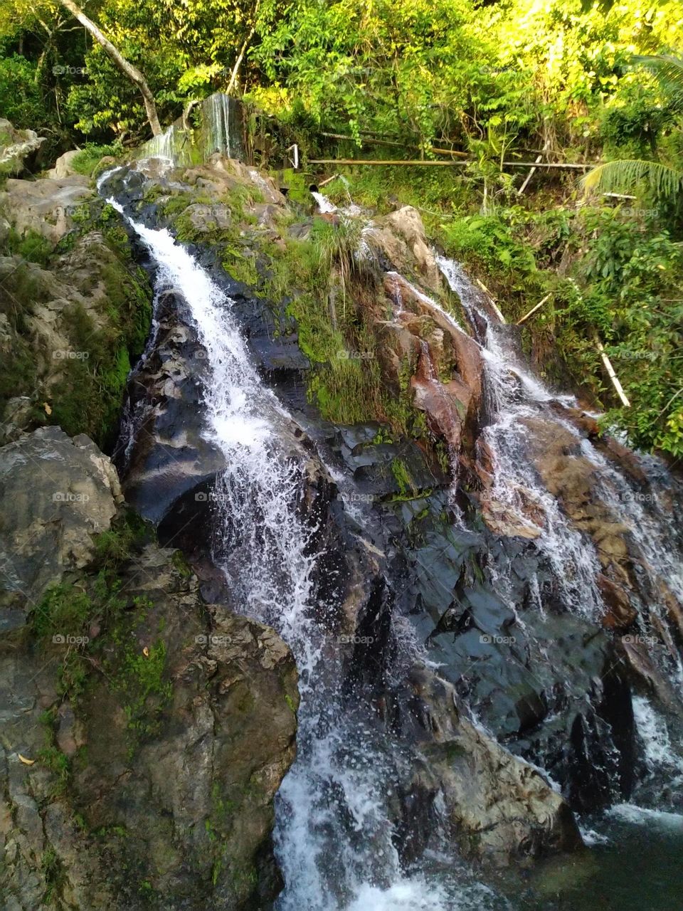 Beautiful and natural waterfall view