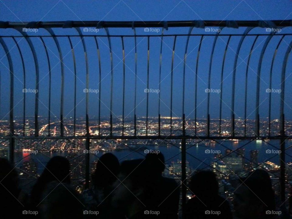 Nighttime view from the Empire State Building